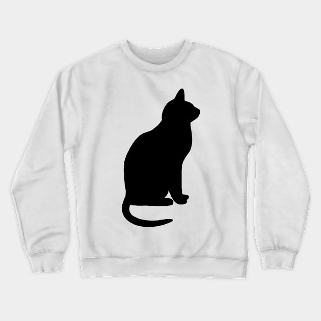 Art Cat Silhouette Crewneck Sweatshirt by zolazilabi